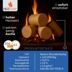 Holzbriketts Nestro XL Blue - Weichholzbriketts Palette 960 Kg (96X10 Kg) - Premium Briketts Für Kamin, Heizkessel & Ofen - Hoher Heizwert, Geringer Aschegehalt & Maximale Energieausbeute
