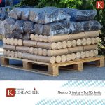 500Kg Briketts = 250Kg Nestro Holzbriketts + 250Kg Torfbriketts Biokohle Brenn Rekord Kamin Ofen Heiz Holz Kohle Brikett Gluthalter |