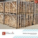 1 Box Brennholz 1 RM Box Buchenbrennholz 33Cm Trocken Kaminholz Feuerholz Scheitholz Buche Feuerschale Lagerfeuer Pizzaofen | Boxenmaß Ca.106X100X104Cm | 1 Box |  (1)