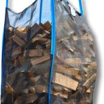 Dm-Folien Holz Big Bag 100X100X160Cm I 10 Stück I SWL 1.000 Kg I Robuster Big Bag Holz Mit Netzgewebe & Sternenboden I Big Packs Für Brennholz I Stabil & Wiederverwendbar