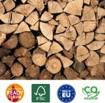 Brennholz Birke Mit Weniger Als 18% Feuchtigkeit Palette - Perfekt Für Ofen, Feuerschale, Kamin, Kaminofen - Premium Qualität Sauberes Und Trockenes Kaminholz/Feuerholz