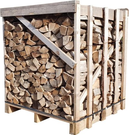 1 Box Brennholz 1 RM Box Buchenbrennholz 33Cm Trocken Kaminholz Feuerholz Scheitholz Buche Feuerschale Lagerfeuer Pizzaofen | Boxenmaß Ca.106X100X104Cm | 1 Box |  (1)