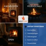 Holzbriketts Nestro XL Blue - Weichholzbriketts Palette 960 Kg (96X10 Kg) - Premium Briketts Für Kamin, Heizkessel & Ofen - Hoher Heizwert, Geringer Aschegehalt & Maximale Energieausbeute