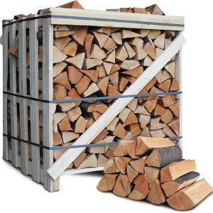 Brennholz Buche - Scheitänge 25Cm / 33 Cm - 1,6 SRM/ 1RM - 1 Palette - Für Kamin, Ofen, Grill, Smoker (Scheitlänge 33 Cm)