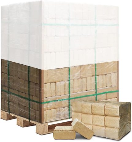 Holzbriketts Aus Kiefernholz (100% Kiefer) Auf 1 Palette - Für Kamin, Ofen, Grill, Smoker - 480 Kg Oder 720 Kg (480 Kg)