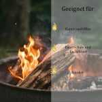 Brennholz Buche, Kaminholz Mit Rinde, Buchenholz, Feuerholz Für Ofen, Kamin, Kaminofen, Feuerschale, Grill, Holzscheite 25 Cm, Getrocknet