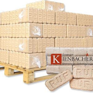 500 Kg Holzbriketts RUF Hartholz Briketts Kamin Ofen Brikett Brennholz Heizbrikett Aus Buche&/Oder| Eiche | Esche | Hainbuche | Birke Je Nach Verfügbarkeit 50 X 10Kg / 500Kg Palette RUF Brikett Eckig