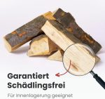 Brennholz Buche Palette 1RM 30 Cm - Kammergetrocknet, Sauber & Schädlingsfrei - Feuerholz 20% Restfeuchte Für Kamin, Grill, Ofen, Feuerschale - Buchenholz Raummeter Mit Lieferung