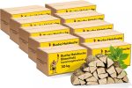 Brennholz Feuerholz Buche - Grillholz 25 Cm 300 Kg Holz Für Feuerschale Grill Pizzaofen Smoker Lagerfeuer | Räucherholz Hartholz Woodfire Dekoholz Laubholz