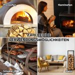 Brennholz Kaminholz Hartholz - 2RM Box 25 Cm Holz Für Kamin Ofen Pizzaofen Grill Smoker Kaminofen Holzofen | 2 Raummeter Feuerholz Buchenholz Auf Palette | Firewood Woodfire