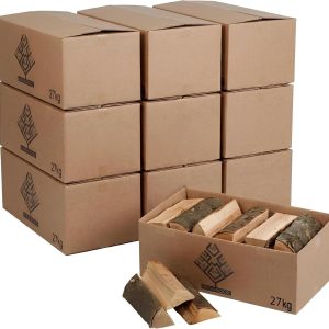 Brennholz Buche, Kaminholz Mit Rinde, Feuerschale Für Öfen, Grill, Buchenholz, Holzscheite 25 Cm Ofengetrocknete Buchenholzscheite, Wählbar Von 27 Bis 270 Kg, Menge: 270 Kg