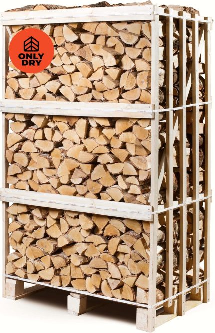 Brennholz Birke Mit Weniger Als 18% Feuchtigkeit Palette - Perfekt Für Ofen, Feuerschale, Kamin, Kaminofen - Premium Qualität Sauberes Und Trockenes Kaminholz/Feuerholz