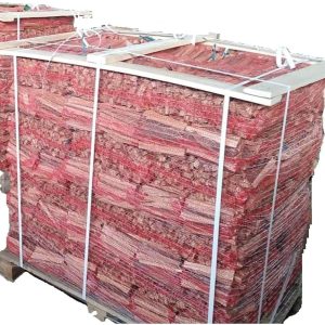 Premium Anfeuerholz Aus Nadelholz - 1 Palette 96 Netz Je 5 Dm³ – Trockenes Anzündholz Für Kamin, Grill, Ofen Und Lagerfeuer – Naturbelassenes Anmachholz Für Einfaches Entzünden – (480 Dm³)