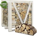 Brennholz Birke Kammerhetrocknet - Scheitänge 25Cm / 33 Cm - 1,6 SRM/ 1RM - 1 Palette - Für Kamin, Ofen, Grill, Smoker (25 Cm)