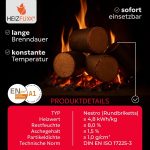 Holzbriketts Nestro XL Red - Hartholzbriketts Palette 300 Kg (30X10 Kg) - Premium Briketts Für Kamin, Heizkessel & Ofen - Hoher Heizwert, Geringer Aschegehalt & Maximale Energieausbeute