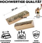 300 Kg Brennholz Feuerholz - Grillholz 25 Cm Holz Für Feuerschale Grill Pizzaofen Smoker Lagerfeuer | Räucherholz Hartholz Woodfire Dekoholz Kaminholz Laubholz