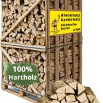 Brennholz Kaminholz Hartholz - 2RM Box 25 Cm Holz Für Kamin Ofen Pizzaofen Grill Smoker Kaminofen Holzofen | 2 Raummeter Feuerholz Buchenholz Auf Palette | Firewood Woodfire