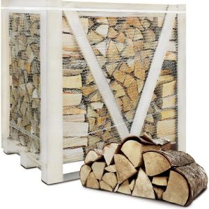 Brennholz Birke Kammerhetrocknet - Scheitänge 25Cm / 33 Cm - 1,6 SRM/ 1RM - 1 Palette - Für Kamin, Ofen, Grill, Smoker (25 Cm)