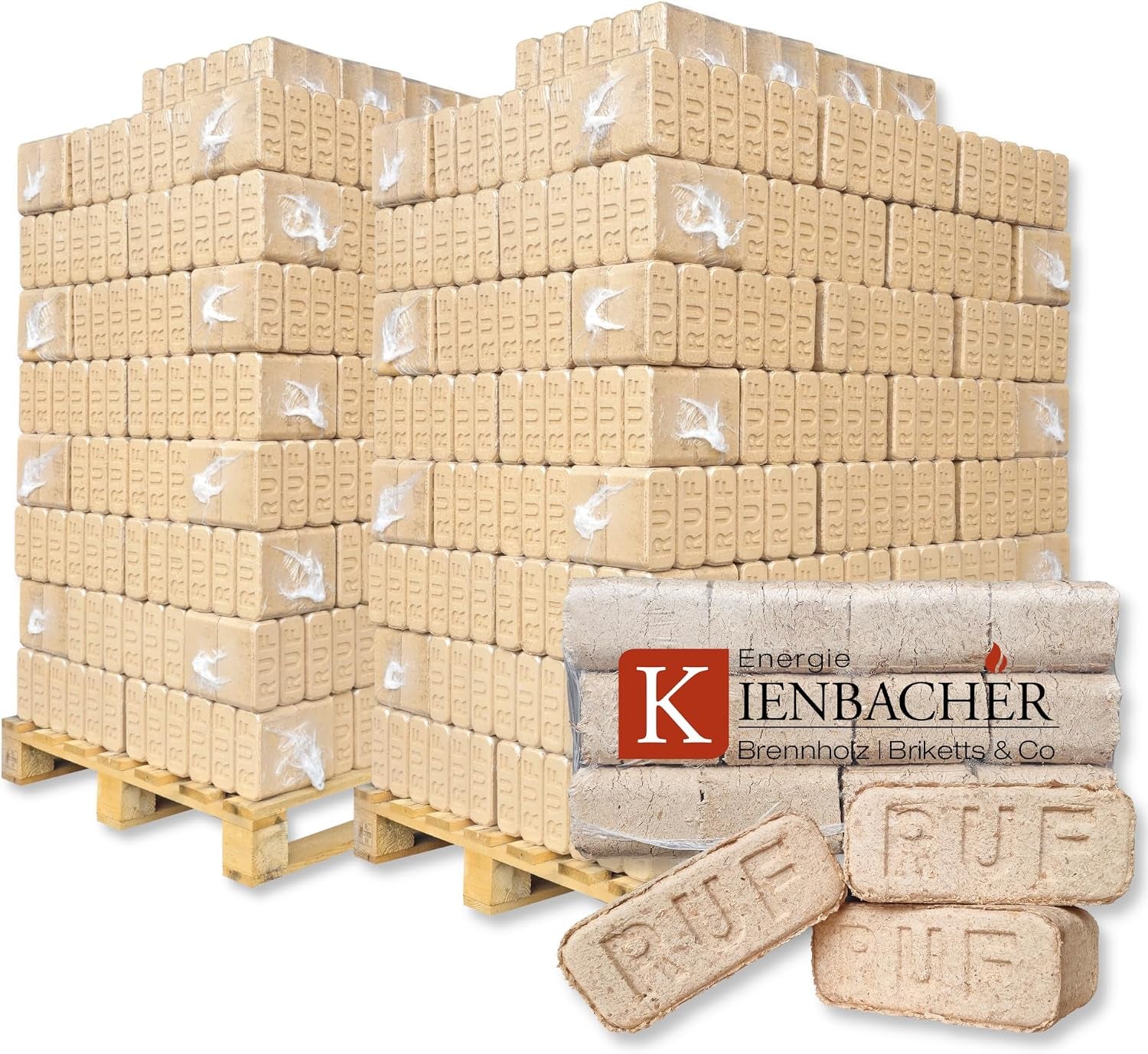 d6455c903bc8250d0d6d4eba4e4ce2b7 2000Kg Palette RUF Hartholzbriketts Brenn Kamin Ofen Grill Smoker Heizen Holz Gluthalter Brennholz Premium Öko Holzbriketts | 2 Paletten |