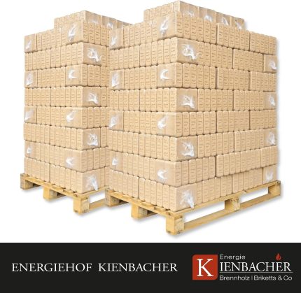 2000Kg Palette RUF Hartholzbriketts Brenn Kamin Ofen Grill Smoker Heizen Holz Gluthalter Brennholz Premium Öko Holzbriketts | 2 Paletten |
