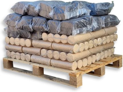 500Kg Briketts = 250Kg Nestro Holzbriketts + 250Kg Torfbriketts Biokohle Brenn Rekord Kamin Ofen Heiz Holz Kohle Brikett Gluthalter |