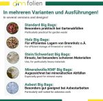 Dm-Folien Holz Big Bag 100X100X160Cm I 10 Stück I SWL 1.000 Kg I Robuster Big Bag Holz Mit Netzgewebe & Sternenboden I Big Packs Für Brennholz I Stabil & Wiederverwendbar