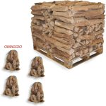 Anzündholz Aus Olivenholz Auf Palette 700 Kg – Holz Für Kamin, Grill Und Pizzerien – 100 % Olivenholz Made in Italy – Gratis 4 Säcke Olivenholz-Chips