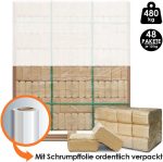 Holzbriketts Aus Kiefernholz (100% Kiefer) Auf 1 Palette - Für Kamin, Ofen, Grill, Smoker - 480 Kg Oder 720 Kg (480 Kg)