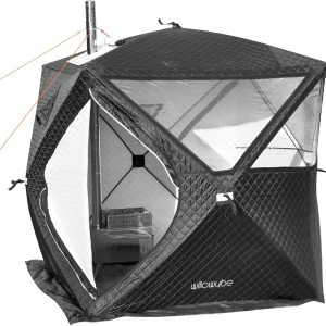 WILLOWYBE Portables Outdoor-Sauna-Set Mit Saunazelt Und Holzofen – Für Trockensauna Und Kochen Mit Familie Und Freunden