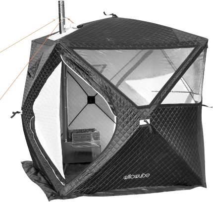 WILLOWYBE Portables Outdoor-Sauna-Set Mit Saunazelt Und Holzofen – Für Trockensauna Und Kochen Mit Familie Und Freunden