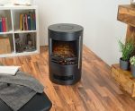 Carlo Milano Elektrokamin: Design-Elektro-Kaminofen Mit 3D-Flammeneffekt, 2 Heizstufen, 2.000 W (Elektroofen, Elektrischer Kamin, LED)