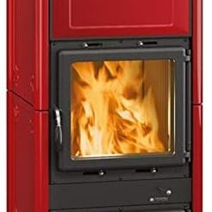 La Nordica Holzofen Kaminofen Fedora | Keramik Bordeaux | 8,3 Kw