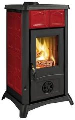 LA  Holzofen Gemma Elegance Wärme Nennleistung 6 KW Farbe Bordeaux