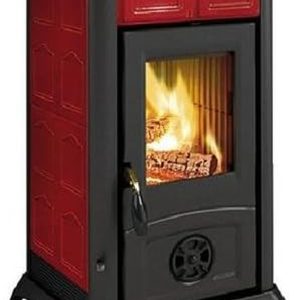 LA  Holzofen Gemma Elegance Wärme Nennleistung 6 KW Farbe Bordeaux