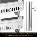 WILLOWYBE Portables Outdoor-Sauna-Set Mit Saunazelt Und Holzofen – Für Trockensauna Und Kochen Mit Familie Und Freunden