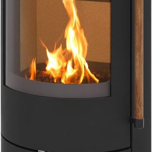 H&M Germany Kaminofen EVO 2.1 Stahl Schwarz Ofen Heizofen Holzofen Kamin 7Kw