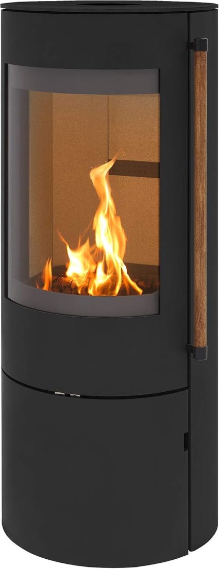 H&M Germany Kaminofen EVO 2.1 Stahl Schwarz Ofen Heizofen Holzofen Kamin 7Kw