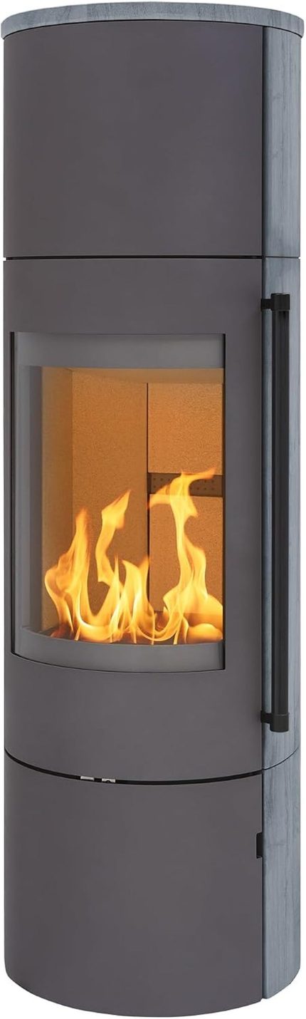 H&M Germany Kaminofen EVO 2.1 XL Naturstein Titan Ofen Heizofen Holzofen Kamin 7Kw