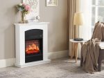 Collins AF18B Freistehender Elektrokamin – Panorama-Glasfront, Energieeffizienter Led-Flammeneffekt Und Heizfunktion Mit 1,8 Kw Sowie Thermostat