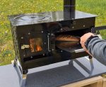 Outdoor-Küchenofen ROSALIE, Gartenküche, Pizzaofen & Zeltofen | Garten-Kamin Gartenofen Schwarz