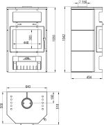 Kaminofen Bali Max – Kompaktes Design Prismatische Sichtscheibe 8 Kw Leistung Bimschv Stufe 2 Specksteinverkleidung 81% Wirkungsgrad