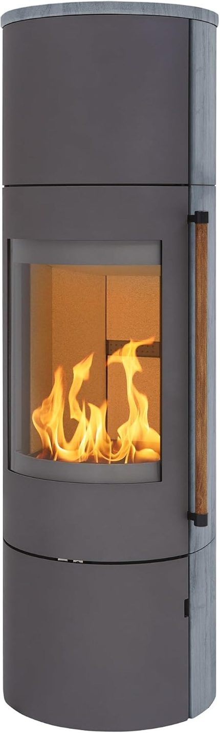 H&M Germany Kaminofen EVO 2.1 XL Naturstein Titan Ofen Heizofen Holzofen Kamin 7Kw