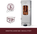 KAISER COMPANY '100' Hochwertiger Elektrischer Räucherofen/Räucherschrank Aus Edelstahl I Tragbarer Smoker 110 Cm I Passen Bis Zu 15Kg Fleisch I 2000W I Mit Zubehör I NICHTROSTEND