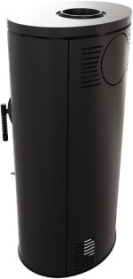 KRATKI Stahlofen AB | 8 Kw | RRØ 150 Mm | Holzofen 105,8 X 52,8 X 41 Cm | Stahlofen Mit Verglasung | Erfüllt Die Norme Bimschv Stufe 2, 15A B-VG | Kaminofen Ideal Für Jede Wohnung & Zuhause