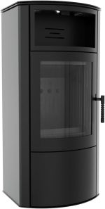 KRATKI KOZA TITAN Kaminofen Holzofen Kamineinsatz 11Kw Ø150 – Stahlofen Heizeinsatz Holz Freistehend - Bimschv 2, Ökodesign, EEK a - Effiziente Wärmespeicherung Und Saubere Verbrennung