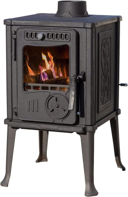 EEK A+ Kaminofen Gusseisen Ofen Antik Holz Guca Iskra Holzofen Klein 6 Kw Kamin Gusseisenofen Dauerbrandofen Werkstattofen Hüttenofen Heizofen