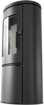 KRATKI Stahlofen AB | 8 Kw | RRØ 150 Mm | Holzofen 105,8 X 52,8 X 41 Cm | Stahlofen Mit Verglasung | Erfüllt Die Norme Bimschv Stufe 2, 15A B-VG | Kaminofen Ideal Für Jede Wohnung & Zuhause