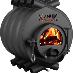 Warmluftofen Kanuk® Original 10 Kw - Werkstattofen - Schwedenofen - Zulassung Für Deutschland, Österreich Und Schweiz - Bimschv (Ohne Seitenverkleidung, Ohne Untergestell)