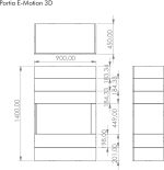 GLOW FIRE Kaminofen Portia Mit Realistischem 3D E-Motion Led-Feuer - Stand-Elektrokamin Mit Heizung Und Kaminfeuer, Knistereffekt & Timer, Max. 1500 W, 140X100X45, Weiß
