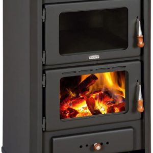 Kaminofen Mit Backofen Holzofen Mit Holzfach Prity FG 14Kw EEK A